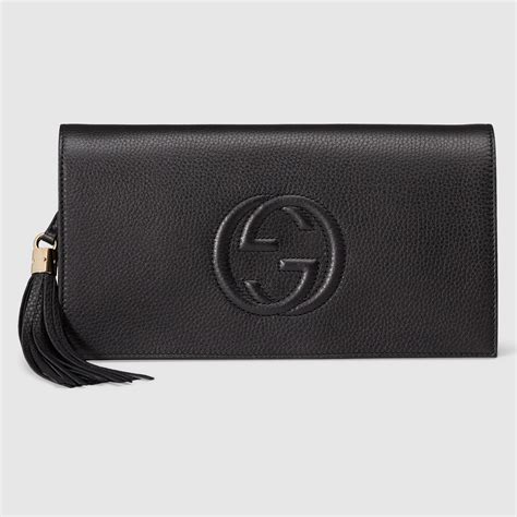 gucci leather clutches